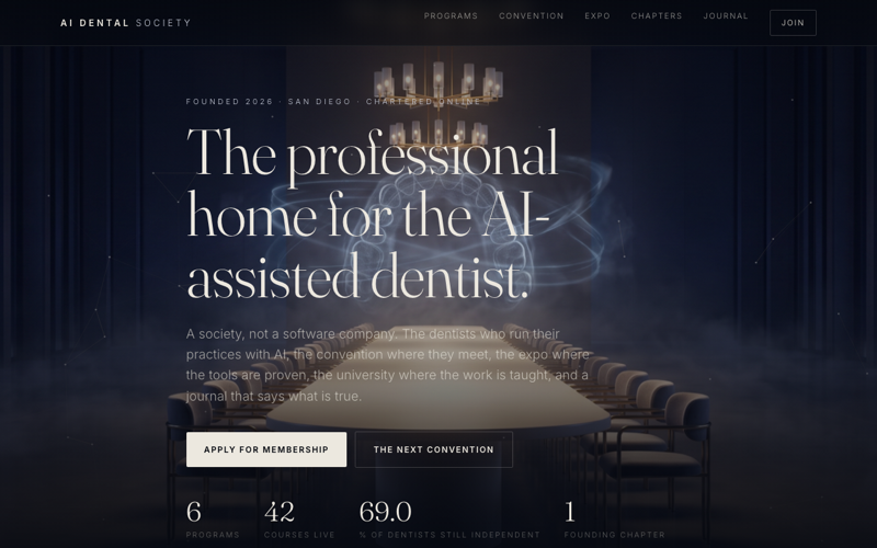 AI Dental Society — live site