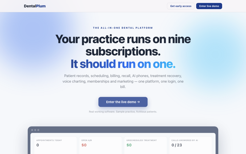 DentalPlum — live site