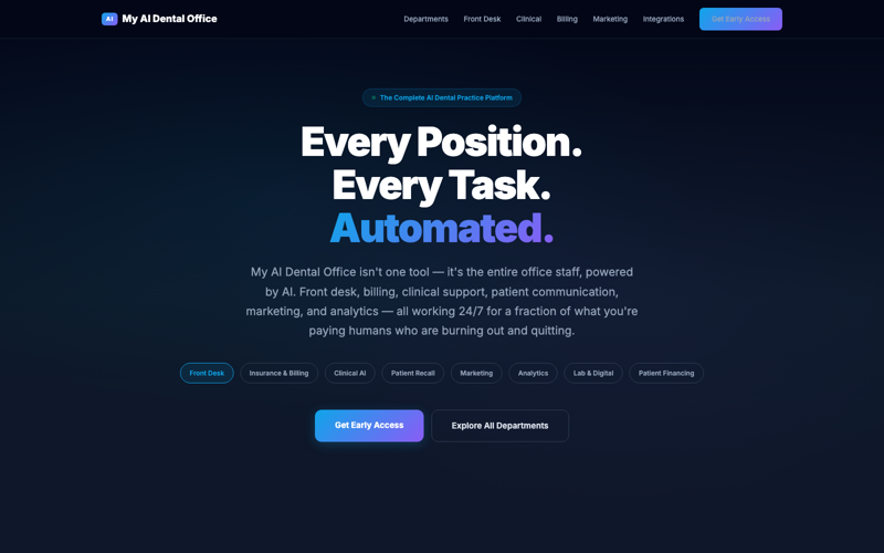 My AI Dental Office — live site