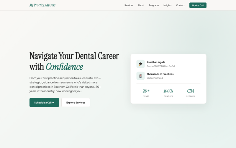 My Practice Advisors — live site