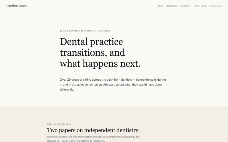 The Dental Consultants — live site